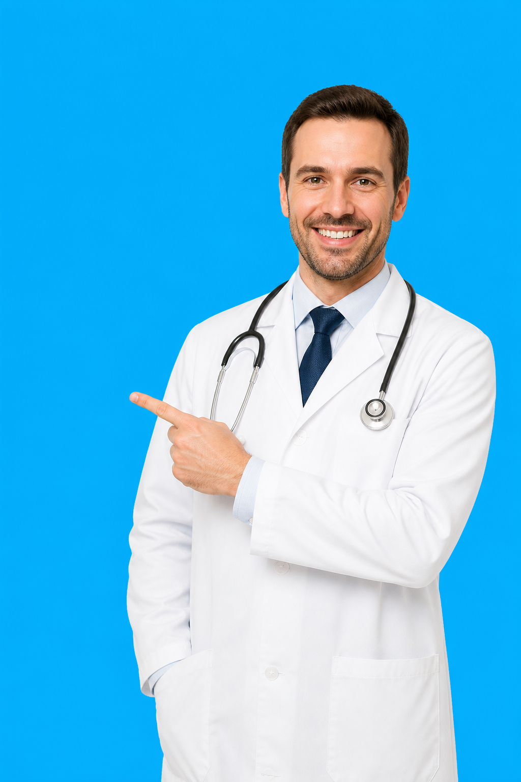 Emergency physician ready to help