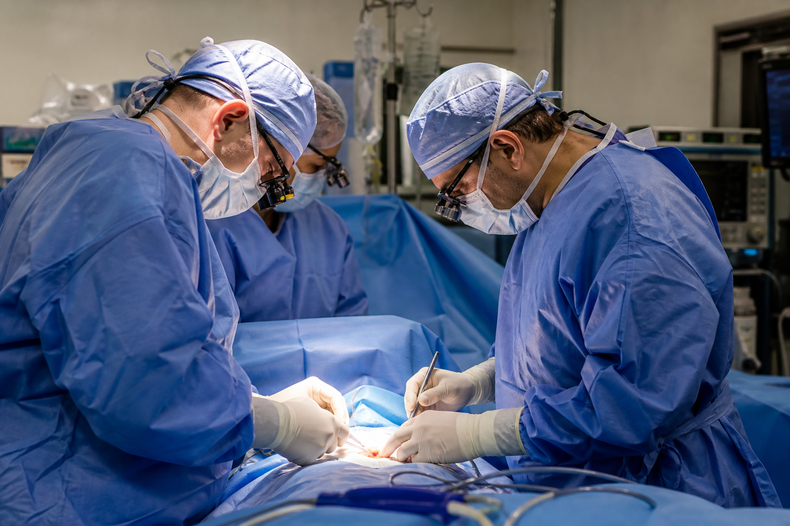 Surgical team in the operating room